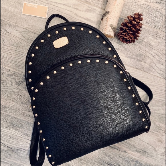 Michael Kors Handbags - Michael Kors Abbey LG Studded Backpack